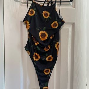 Sunflower body suit buttons at bottom